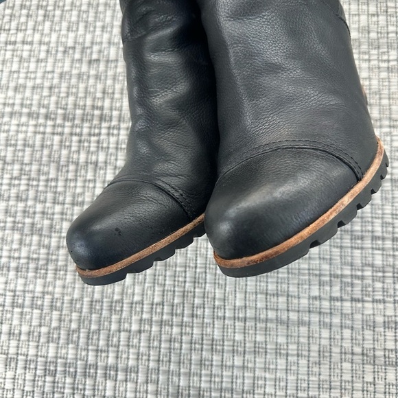 UGG Pax Leather Wedge Bootie Brown Size 10 - Picture 8 of 13